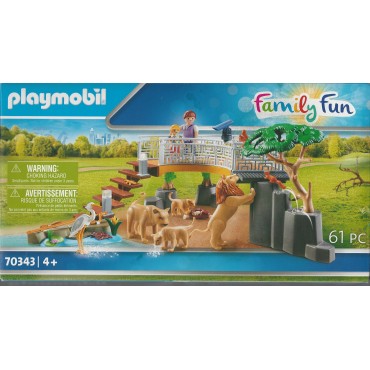 PLAYMOBIL FAMILY FUN 70343 ZOO- IL RECINTO DEI LEONI