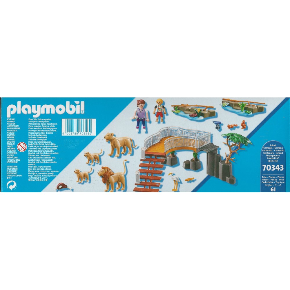 PLAYMOBIL FAMILY FUN 70343 ZOO- IL RECINTO DEI LEONI