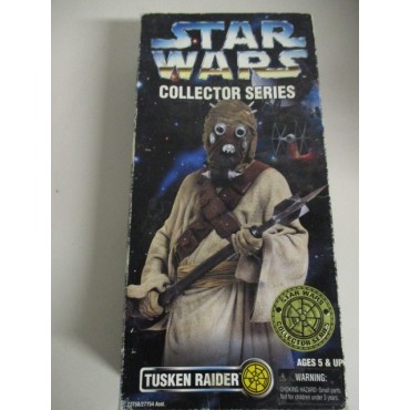 STAR WARS 12" ACTION FIGURE TUSKEN RAIDER imballo con le armi corrette