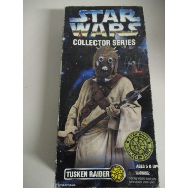 STAR WARS 12" ACTION FIGURE TUSKEN RAIDER damaged box  packaged with right  weapons