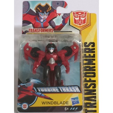 TRANSFORMERS  ACTION FIGURE 3"- 8cm WINDBLADE turbine Thrash CYBERVERSE Hasbro E1896