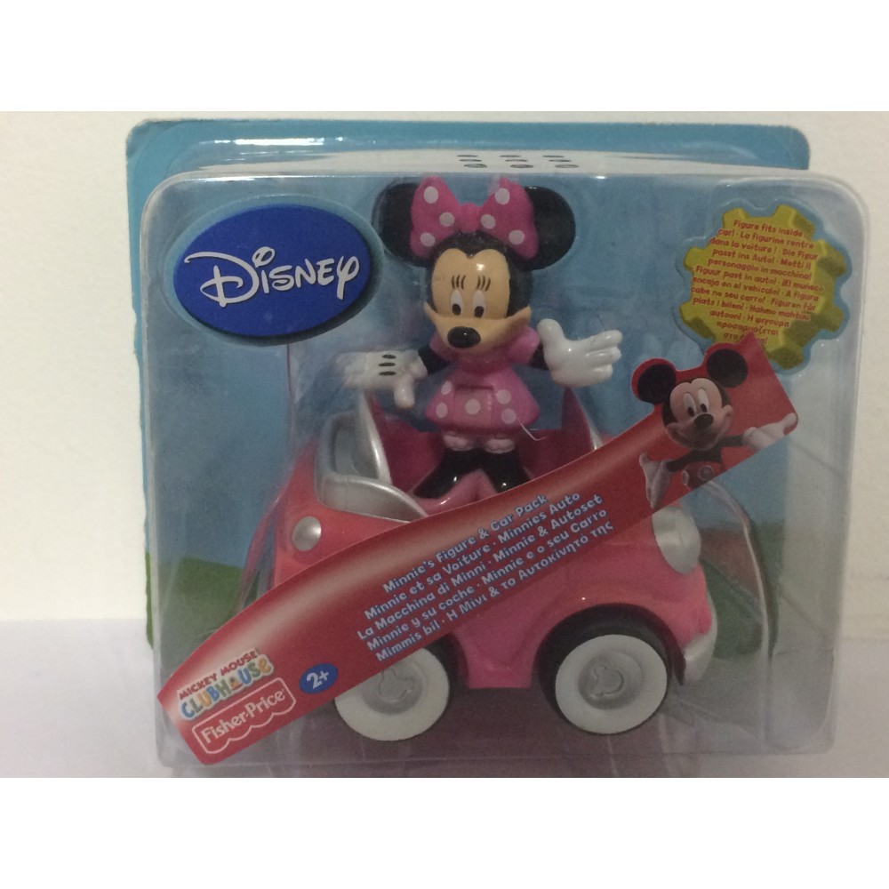 GOOFY'S FIGURE & CAR PACK 3.5" - 8 cm  MICKEY MOUSE CLUBHOUSE   Fisher price T3220