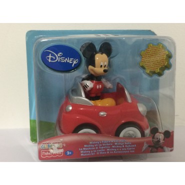 MINNIE'S FIGURE & CAR PACK 3.5" - 8 cm  MICKEY MOUSE CLUBHOUSE   Fisher price T3219