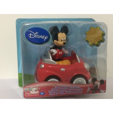 MICKEY'S FIGURE & CAR PACK 3.5" - 8 cm  MICKEY MOUSE CLUBHOUSE   Fisher price T3218