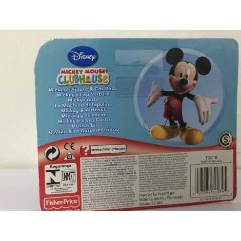 MINNIE'S FIGURE & CAR PACK 3.5" - 8 cm  MICKEY MOUSE CLUBHOUSE   Fisher price T3219