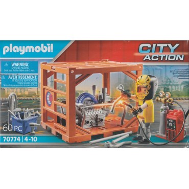 PLAYMOBIL CITY ACTION 70774 CARGO CONTAINER MANUFACTURER