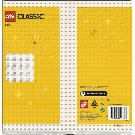 LEGO CLASSIC 11010 BASE BIANCA