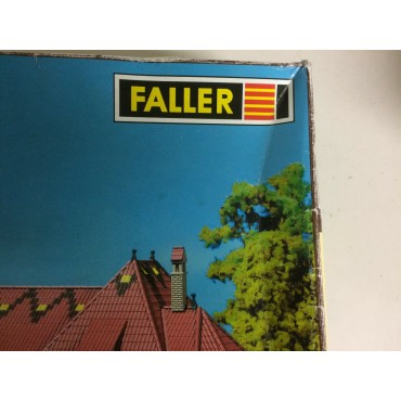 FALLER H0 116 SCHWARZBURG STATION plastic model kit New in open - damaged box