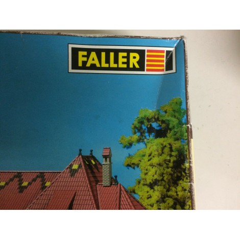 FALLER H0 116 SCHWARZBURG STATION plastic model kit New in open - damaged box