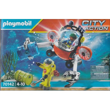 PLAYMOBIL CITY ACTION 70142 SOMMERGIBILE E PALOMBARO DELLA GUARDIA COSTIERA