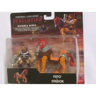 MASTERS OF THE UNIVERSE eternia Minis  FISTO & STRIDOR 2" - 5  cm ACTION FIGURE Mattel GYY 31