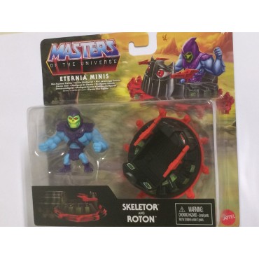 MASTERS OF THE UNIVERSE eternia Minis  SKELETOR & ROTON  2" - 5  cm ACTION FIGURE Mattel GXP38