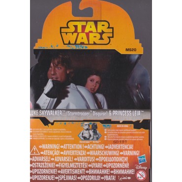 STAR WARS 3.75" - 9 cm ACTION FIGURE PRINCESS LEIA - LUKE SKYWALKER ( stormtrooper disguise )  double pack Hasbro  MS 20