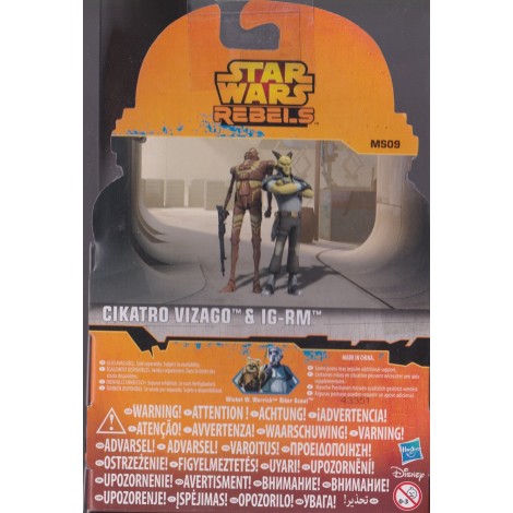 STAR WARS 3.75" - 9 cm ACTION FIGURE CIKATRO VIZAGO - IG-RM double pack Hasbro  MS 09