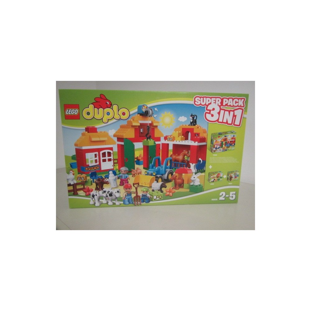 aanvulling Gelijkwaardig Overredend LEGO DUPLO 66525 SUPERPACK BIG FARM including sets 10525 + 10521 + 10522
