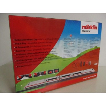 MARKLIN 29300 my world scale HO TRAIN ICE DB Battery Operated Starter Set with Plastic Track