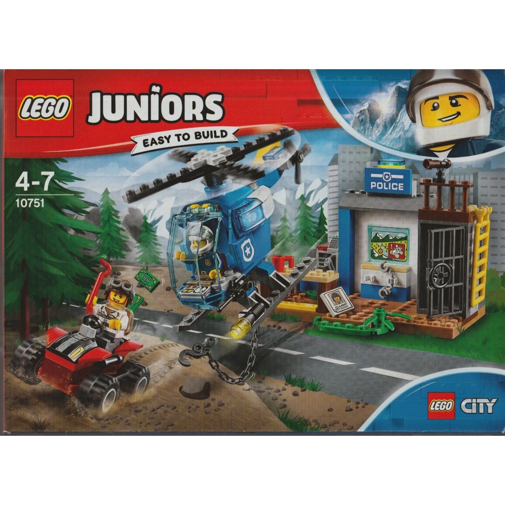 LEGO JUNIORS EASY TO BUILD damaged box 10751 MOUNTAIN POLICE CHASE