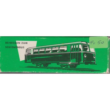 MARKLIN scale H0 4018 RAILBUS TRAILER IN ORIGINAL GREEN PACKAGE used with original box