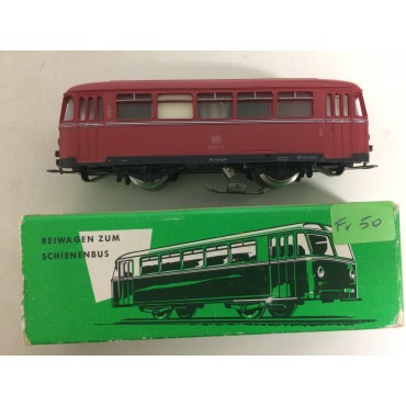 MARKLIN scale H0 4018 RAILBUS TRAILER IN ORIGINAL GREEN PACKAGE used with original box