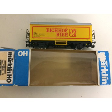 MARKLIN scale H0 4420 EICHHOF BEER TANK CAR used with original box