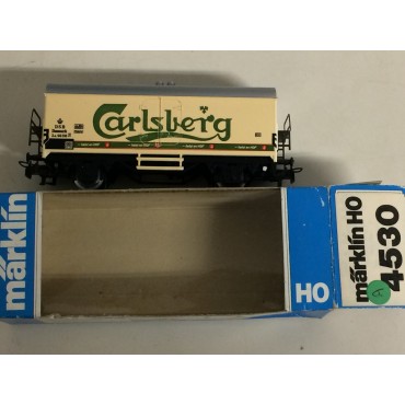 MARKLIN 4530 CARLSBERG  VAGONE BIRRA scala H0 usato con scatola originale