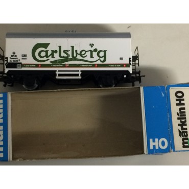 MARKLIN 4530 CARLSBERG  VAGONE BIRRA scala H0 usato con scatola originale