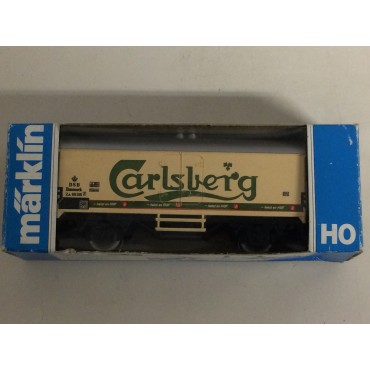 MARKLIN 4530 CARLSBERG  VAGONE BIRRA scala H0 usato con scatola originale