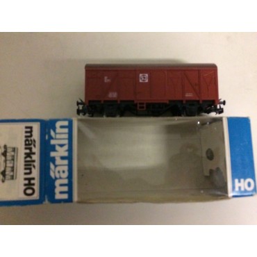 MARKLIN 4408 COVERED FREIGHT WAGON scala H0 usato con scatola originale