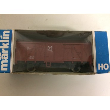 MARKLIN scale H0 4408 COVERED FREIGHT WAGON used with original box