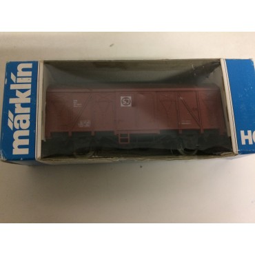 MARKLIN 4408 COVERED FREIGHT WAGON scala H0 usato con scatola originale