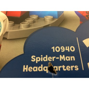 LEGO DUPLO10940 scatola danneggiata IL QUARTIER GENERALE DI SPIDER MAN