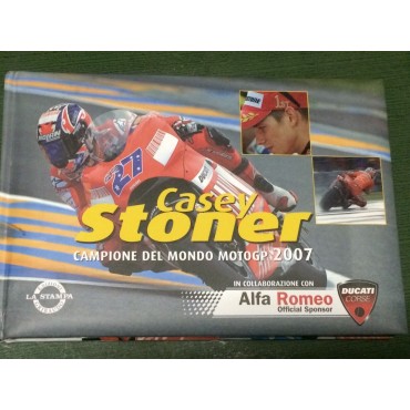 CASEY STONER Italy illustrated book + 1:16 DUCATI DESMOSEDICI die cast model